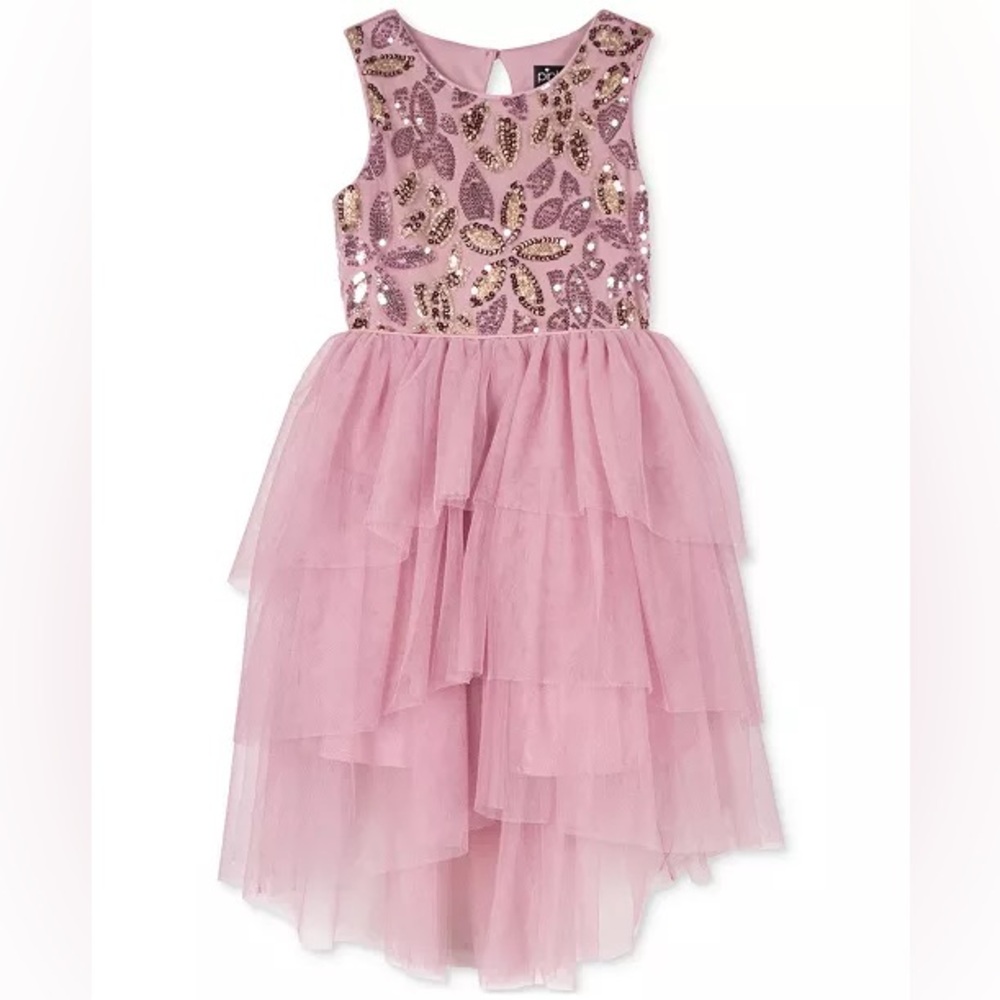 NWT Pink & Violet Pink Ballerina Mesh Tulle Sleeveless Party Dress Girls Size 2